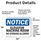 Signmission Elevator Machine Room No Storage Allowed, 24 in W x Rectangle, Vinyl Decal OS-2PACK-NS-D-1824-L-11731 - alternate 4